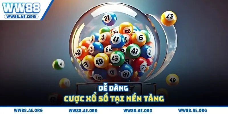 Dễ dàng cược xổ số tại nền tảng